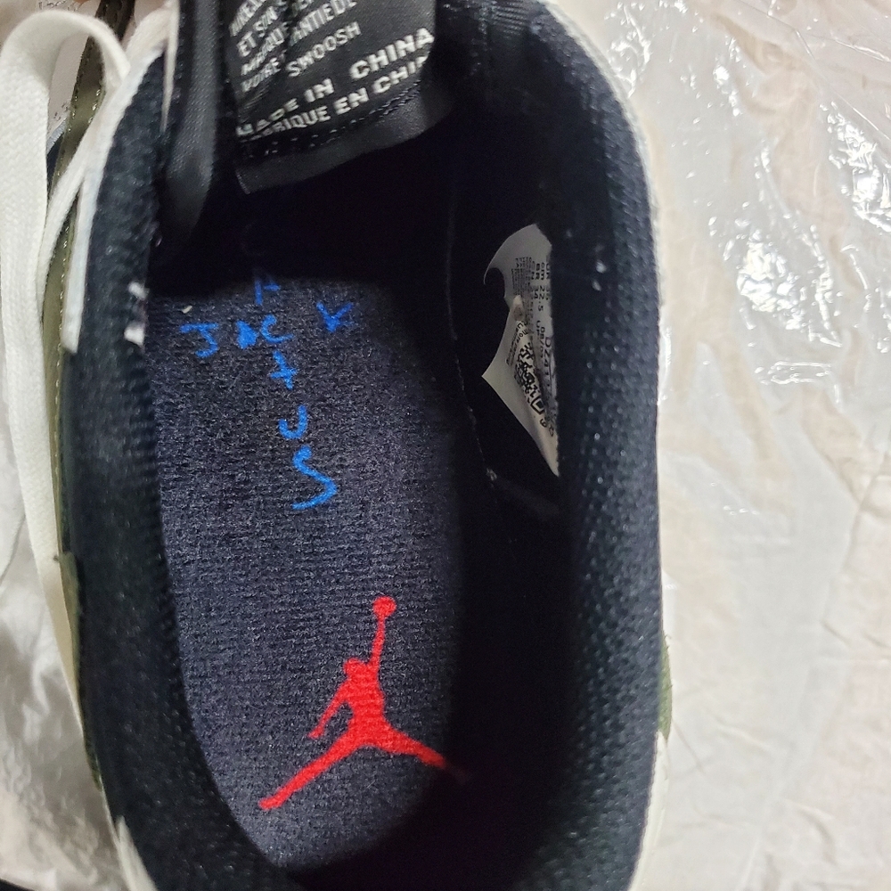 Travis Scott‎ x Air Jordan 1 Retro Low OG SP PS 'Olive' - Picture 7 of 9